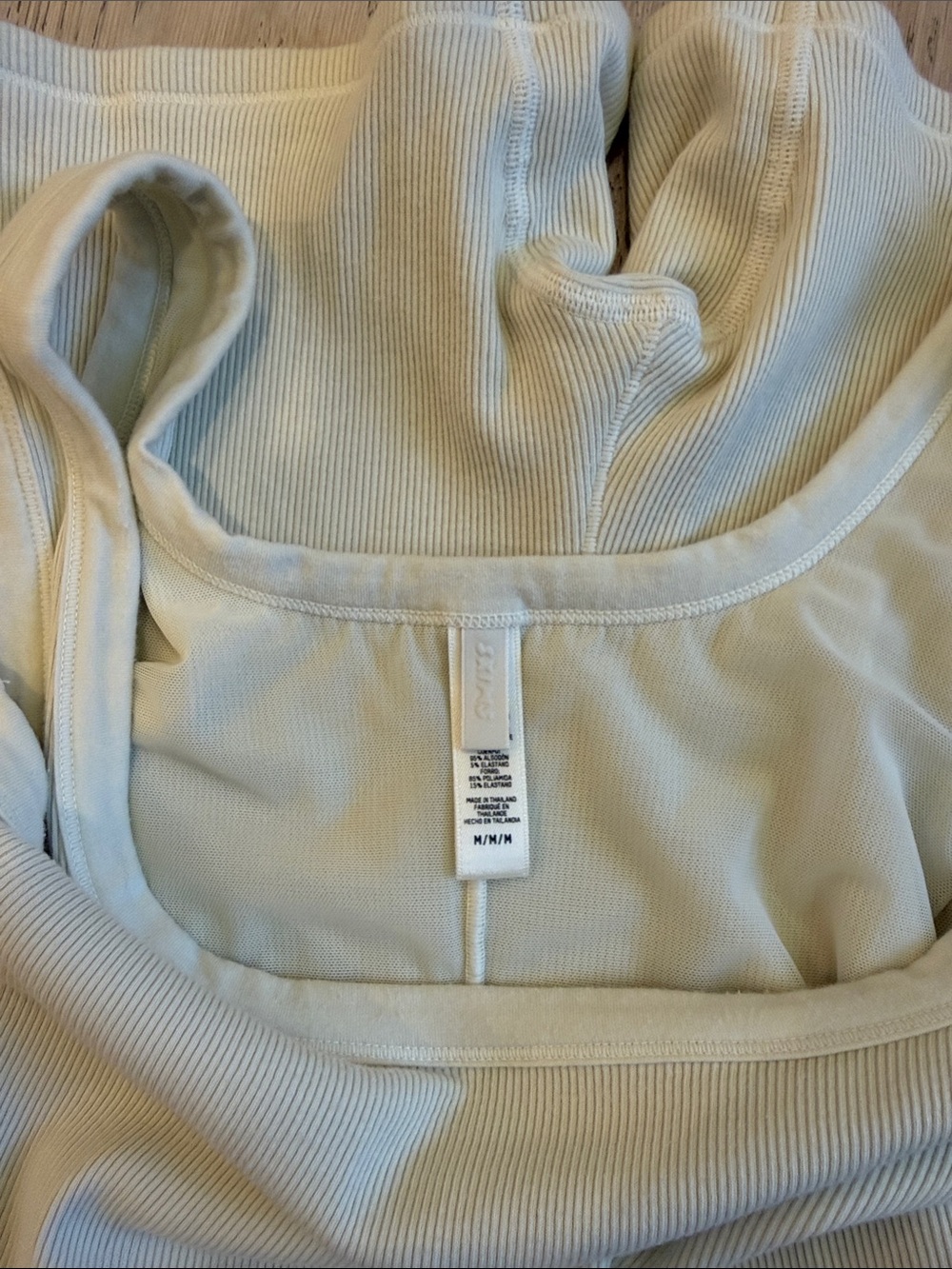 SKIMS Cotton Rib Onesie in Marble Size Medium - Picture 6 of 11